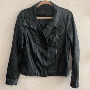 Black Faux Leather Jacket Target/Apt9 Size Medium